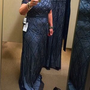 Adrianna Papell Beaded Gown